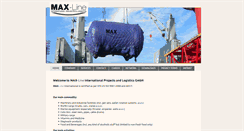 Desktop Screenshot of max-line.de